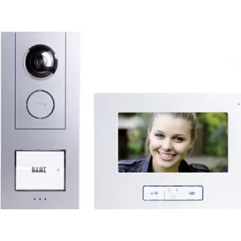 M-E MODERN-ELECTRONICS VISTUS VD ALU-6710 S kabelbaseret video-dørtelefonsystem, sølv 41174