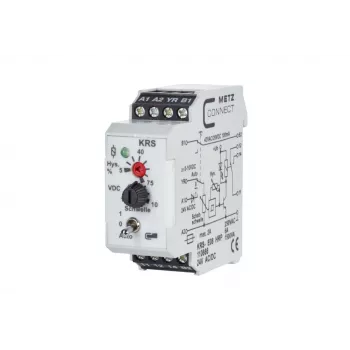METZ CONNECT 110666 effektrelæ hvid DPDT 24V DC 8A PCB-montage