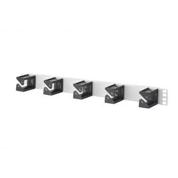 METZ CONNECT BTR kabelmanagement 1U rack-panel, 5 ringe, sort 130894-01-03-E