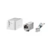 METZ BTR 130910D1APLKE Surface-Mount Keystone Connection Box, 1-Port, Pure White