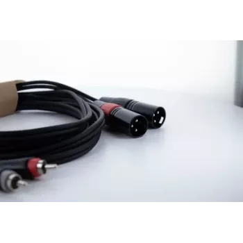 Cordial EU 3 MC XLR til RCA audiokabel 3 m sort 14849