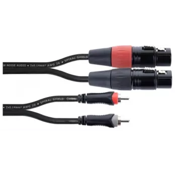 Cordial EU 1 FC XLR til RCA forbindelseskabel 1 m sort (14851)