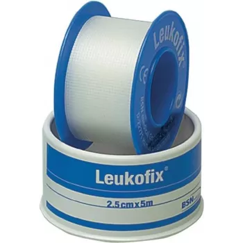 SÖHNGEN 1009216 Leukofix fikseringsbånd 5 m x 2,5 cm hvidt vliesstof hypoallergent