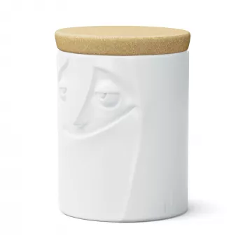 FIFTYEIGHT PRODUCTS Charmant porcelæn opbevaringsglas 1700 ml hvid