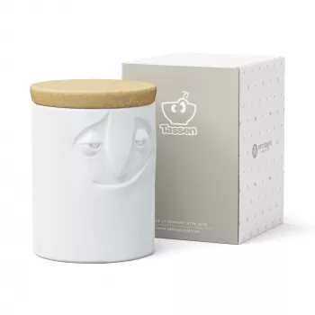 FIFTYEIGHT PRODUCTS Charmant porcelæn opbevaringsglas 1700 ml hvid