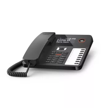 Gigaset DESK 800A sort bordtelefon med ledning og telefonsvarer