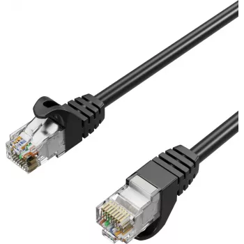 Flexline FL31-39095 Cat.7 S/FTP PUR patchkabel, RJ45, 20m, sort