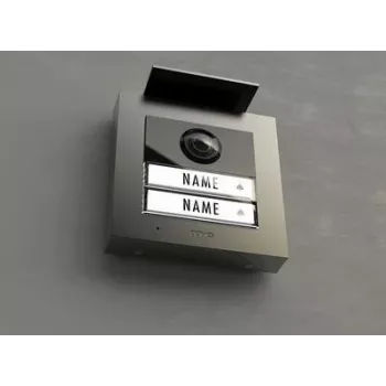 M-E MODERN-ELECTRONICS VDV-2020 A video-dørtelefonanlæg med RFID, kablet, antracitfarvet udendørsenhed (41267)