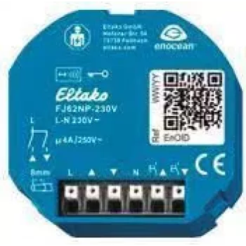 Eltako trådløs persienne- og rullegardinaktor FJ62NP-230V 4A/250V 30200535