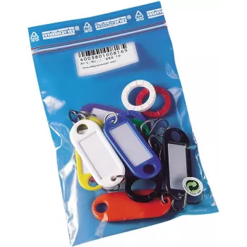 WEDO 262 10 nøgleringe med S-krog, forskellige farver, 10 stk.