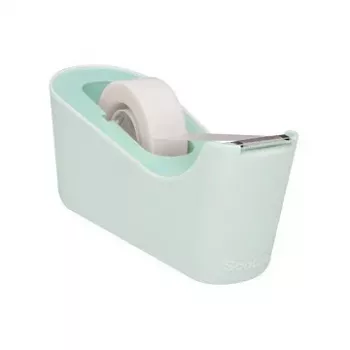 3M Scotch C18 mintgrøn borddispenser med Magic Tape, 19 mm x 7,5 m, transparent