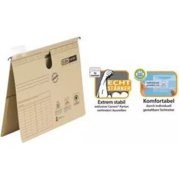 ELBA vertic ULTIMATE hængemapper A4 amtshæftning chamois 50-pak 85442