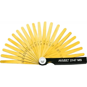 HAZET 2147MS følerbladssæt, 20 blade, 0,05-1,00 mm, DIN 2275