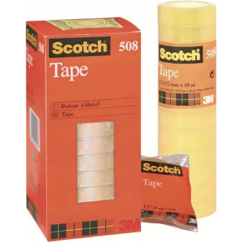 3M Scotch Magic Tape 508, 15 mm x 33 m, transparent, 10 ruller 5081533