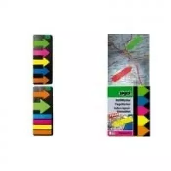 SIGEL HN614 filmmarker, 50 x 20 mm, 160 ark, sorterede farver, genanvendelig, i lommedispenser
