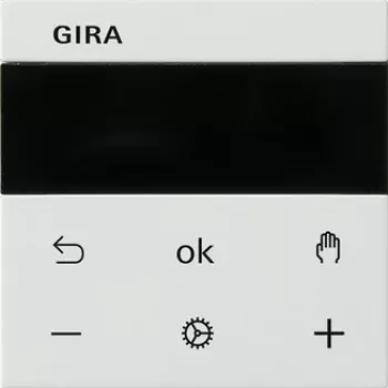 Gira RTR BT System rws 539427 rumtermostat, ren hvid glans