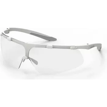 Uvex Super Fit ETC 9178 Beskyttelsesbriller med anti-dug og UV-beskyttelse, klar linse, antracit/blå stel 9178415