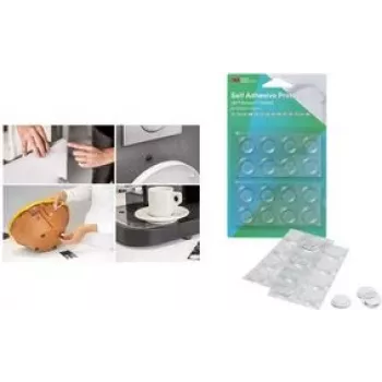 3M Bumpon SJ5300 BL transparent selvklæbende beskyttelsesbuffer-sæt (100 stk.: 50x SJ5302 7,9mm, 30x SJ5312 12,7mm, 20x SJ5344 19,1mm)