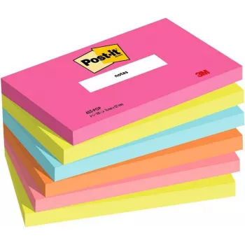3M Post-it Notes 655-6-POP, 127 x 76 mm, powerpink, 100 blade, genanvendelig