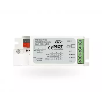 MDT AKD-0324V.02 KNX LED-controller, 3-kanal RGB/RGBW, 3A pr. kanal, indbygningsmontage
