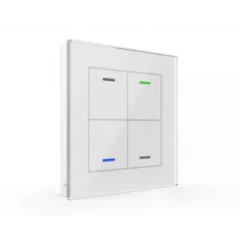 MDT BE-GTL4TW.01 Glass Switch II Light 4-taster hvid