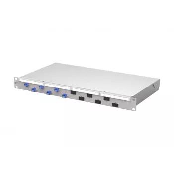 METZ CONNECT VIK 6xLC-Duplex OS2 singlemode fibermodul, 12 fibre, PC-polering, lysegrå 1504507406-F