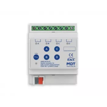 MDT AMS-0416.03 KNX 4-kanal kontaktaktor, 16 A, 4 TE DIN-skinne