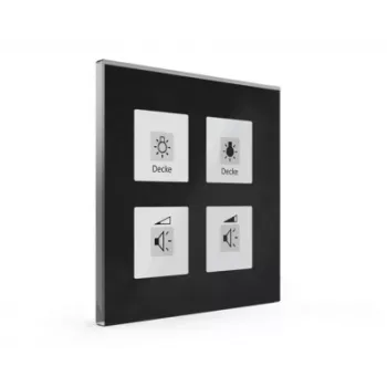 MDT BE-GTT4S.01 glas-touchpanel Plus 4-taster med temperatursensor, sort