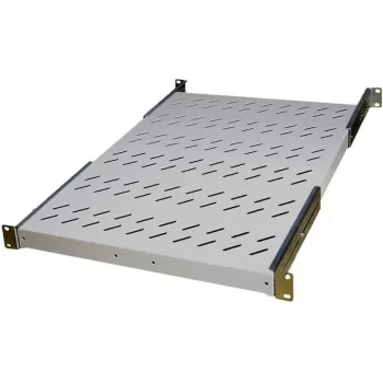 IT-BUDGET 19 inch fast rackhylde, 150 kg bæreevne, 650 mm dybde, lysegrå 90ITB19FBX650G