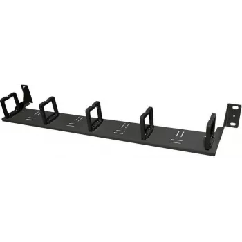 IT-BUDGET 19 inch 1U kabelstyringspanel med 5 frontforskudte kabelholdere - sort 90ITBKMAKB1HES