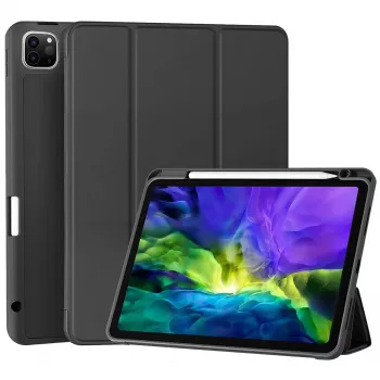 MRDISC flip-cover etui til Apple iPad Pro M4 – sort TPU MG-FLIPIPADPM4