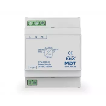 MDT STV-0024.01 busspændingsforsyning 4TE DIN-skinne 24V DC 750mA