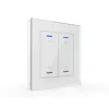 MDT BE-GTL20W.A1 glas-trykknap II Light 2-delt RGB-W hvid persienne/rullegardin