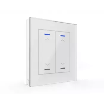 MDT BE-GTL20W.A1 glas-trykknap II Light 2-delt RGB-W hvid persienne/rullegardin