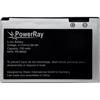 PowerRay PR-616-0728 erstatningsbatteri til iPhone 5S, 1560 mAh, Li-Po, bulk