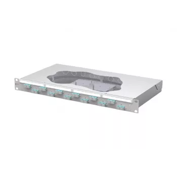 METZ CONNECT Splejse-patchpanel 12xSC Duplex OM3, 1U, lysegrå 150455BA12-F