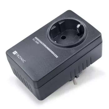 H-Tronic 1114730 indkoblingsstrømbegrænser SCL 3680 IP20, 16 A, 3680 W, Schuko stikadapter, sort