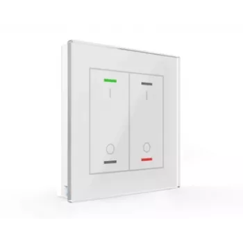 MDT BE-GTL2TW.B1 glastaster II Light 2-funktion RGBW med temperatursensor hvid