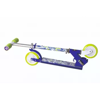 MUUWMI KiddyScooter Racing 3-hjulet løbehjul, blå