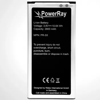 PowerRay batteri PR-S5 til Samsung Galaxy S5, 2800 mAh, bulk (PR-S5)