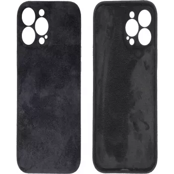 CYOO Alcantara Soft cover til Apple iPhone 14 Plus - sort CY122787