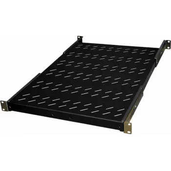 IT-BUDGET 19 inch fast bund / enhedsbund - 150 kg bæreevne - 650 mm dybde - dybdevariabel montering - sort (90ITB19FBX650S)