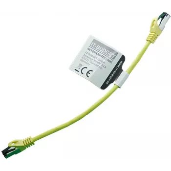 IT-BUDGET Cat.8.1 S/FTP patchkabel, 0,25 m, gul, 40 Gbps, rent kobber, LSZH, PoE+ 90ITBFLEX81PK025Y