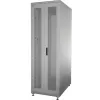 IT-BUDGET 19 inch Server Rack SRK Complete Set - 42U - 600x1000 mm - Perforated Double Doors Front & Rear - 4 Active Fans - PDU - Shelves - Assembled - Light Grey 99ITB19SRK42610DTGM
