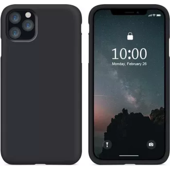 CYOO Premium flydende silikonecover til Apple iPhone 12 Pro Max 6,7 inch – sort – hårdt (CY121878)