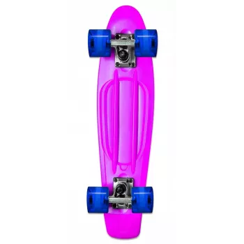 NORULES No Rules AU 349 mini-cruiser skateboard med lysende hjul, pink