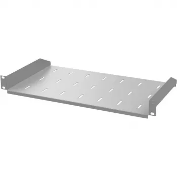IT-BUDGET 19 inch fast hylde 250 mm dybde 1U 15 kg bæreevne lysegrå 90ITB19FB250G