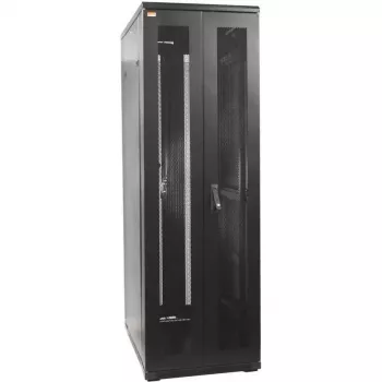 IT-BUDGET 19 inch netværksskab SRK - 42U - BxD 600x800 mm - perforerede dobbeltdøre for og bag - flatpack - sort (90ITB19SRK4268DTSN)