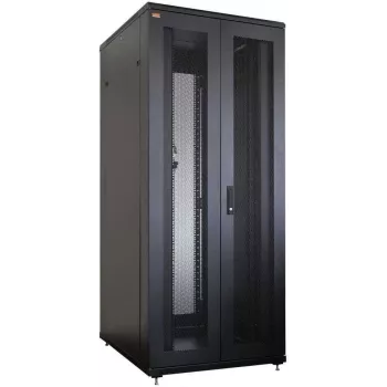 IT-BUDGET 19 inch serverrack SRK - 42U - 800x1000 mm - perforerede dobbeltdøre for og bag - kabelkanaler - monteret - sort 99ITB19SRK42810DTSNM