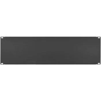 IT-BUDGET 19 inch blindplade / rackdæksel - 3U - robust metalversion - sort (90ITBBP3HES)